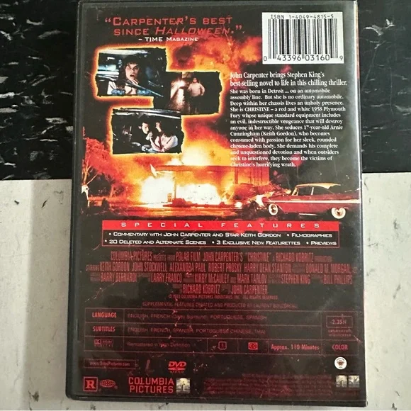 ⭐️Christine Movie DVD - Picture 3 of 4